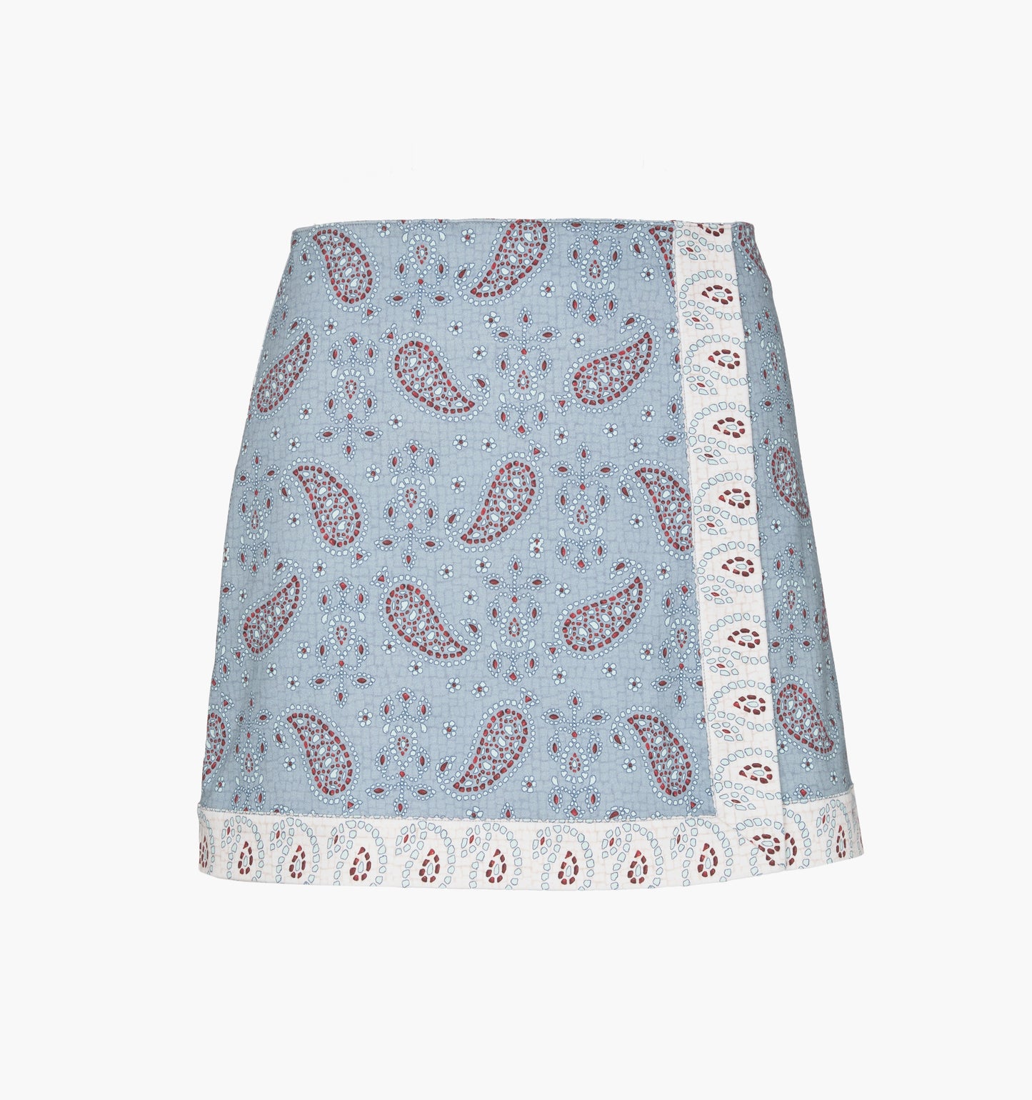 The Tyla Skirt - Dusty Blue Gemstone Mosaic Scarf