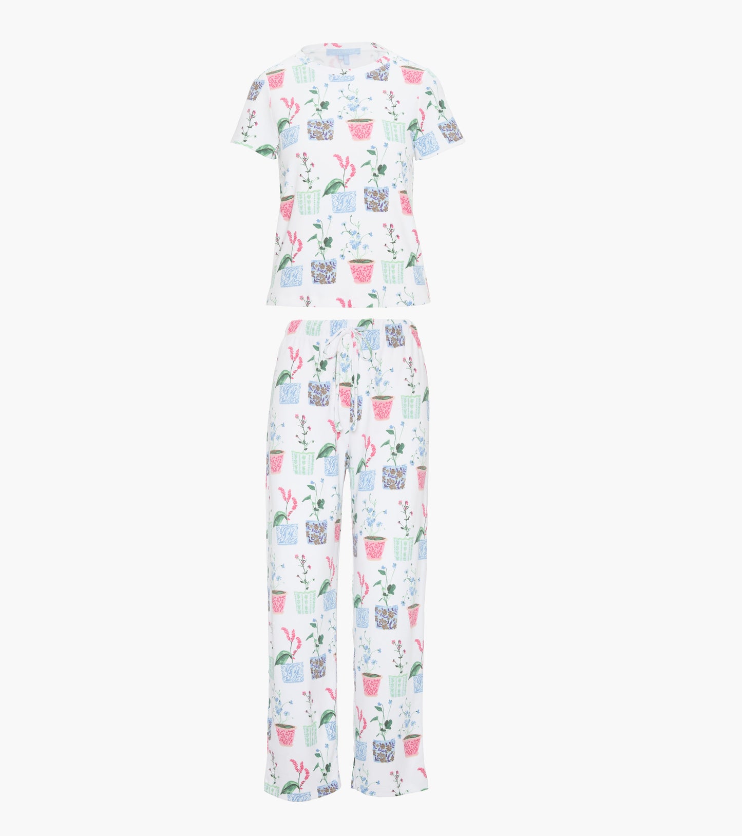 The Kelly Pajama Set - Flower Pots