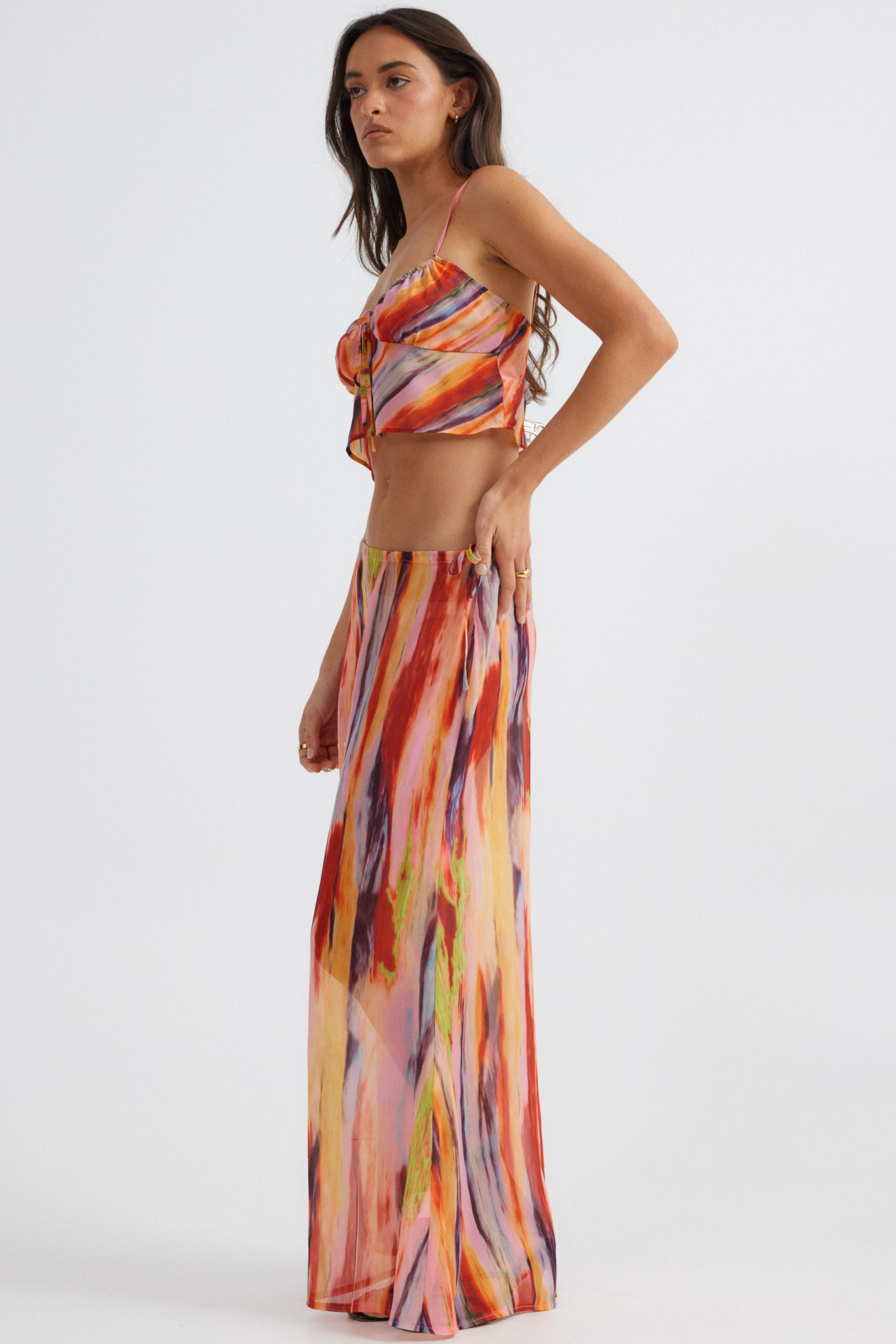 St Barts Tie Up Cami - Print