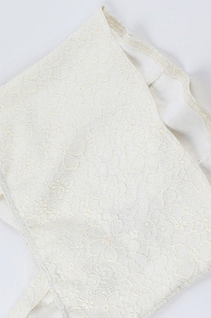 Sexy Lace Boned Corset Tank Top