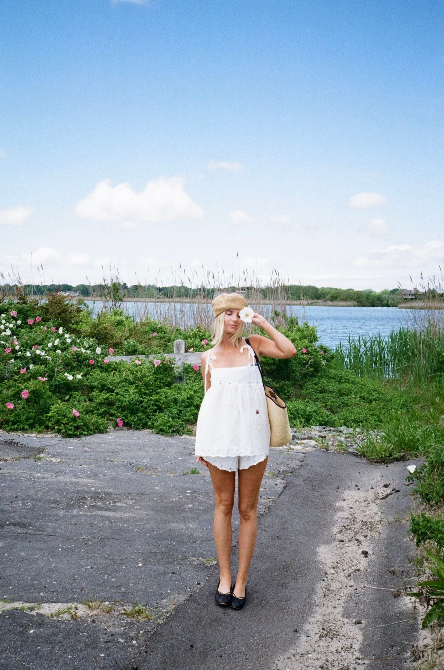 The Palmer Top - White Linen