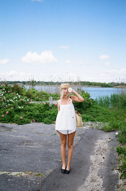 The Palmer Top - White Linen