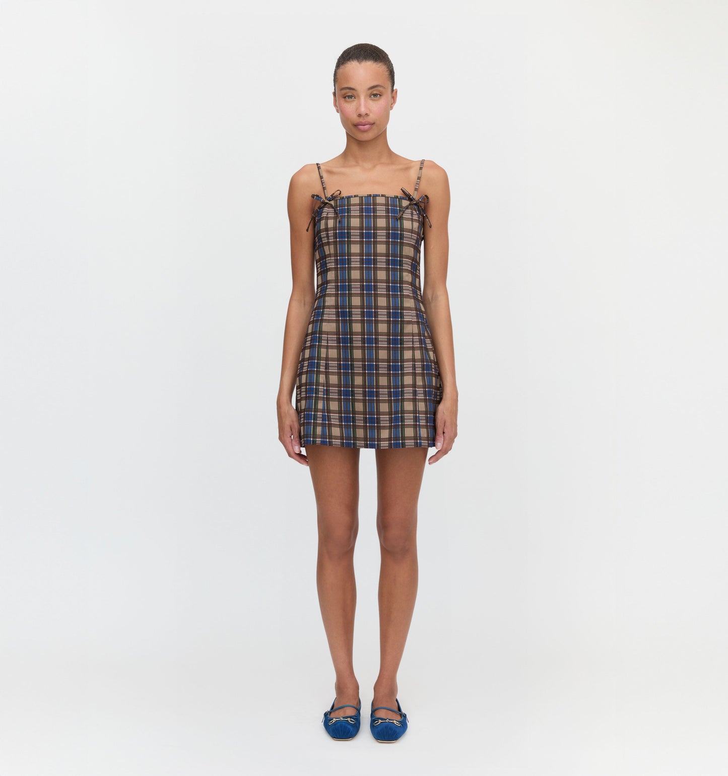 The Rennie Dress - Brown Spencer Plaid