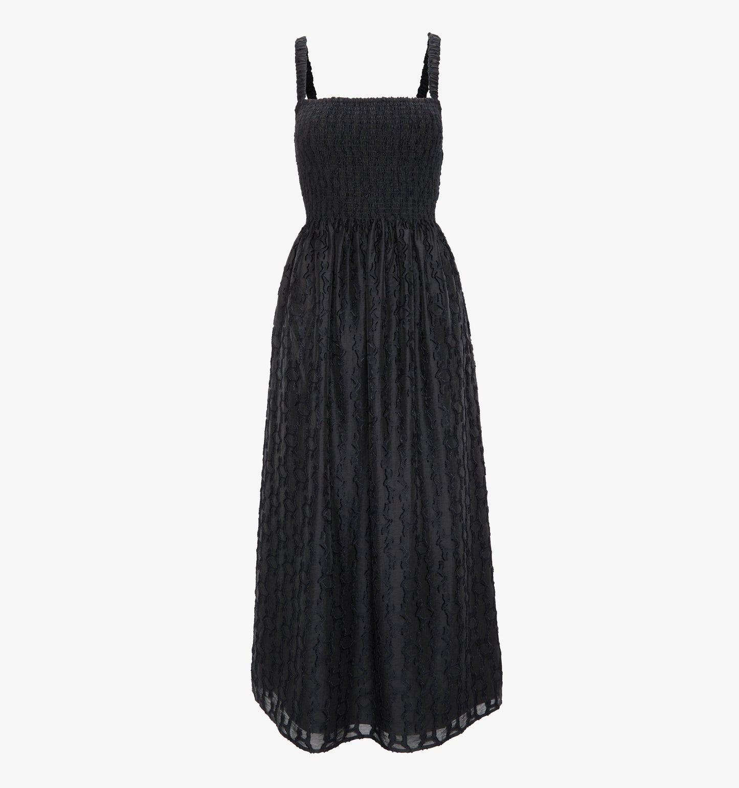 The Anita Nap Dress - Black Fil Coupé