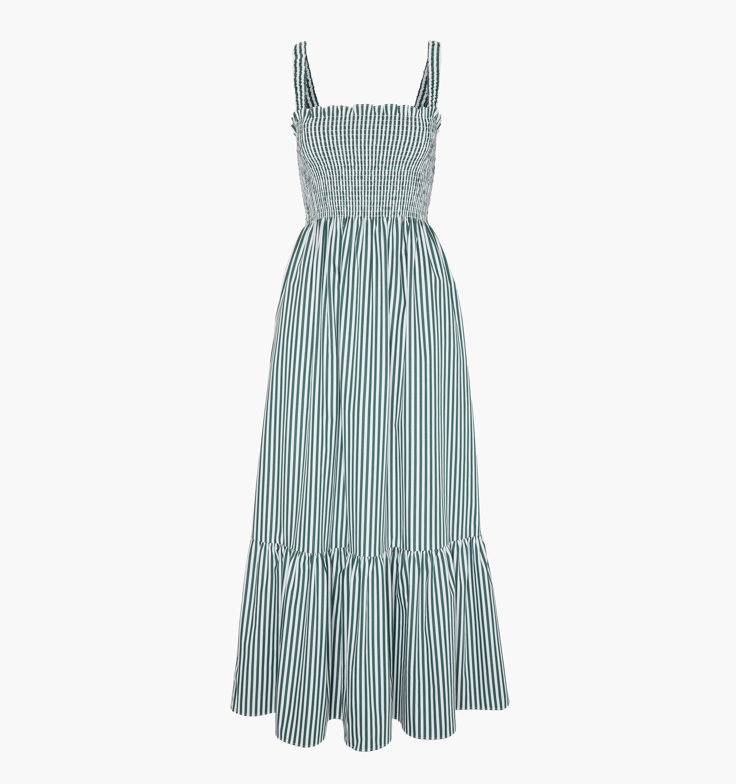 The Maternity Anjuli Nap Dress - Green Stripe