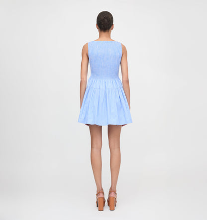 The Cosima Mini Nap Dress - Blue Stripe