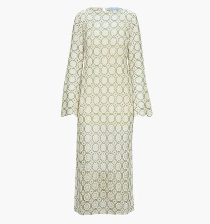 The Eliza Dress - Green Dahlia Lace