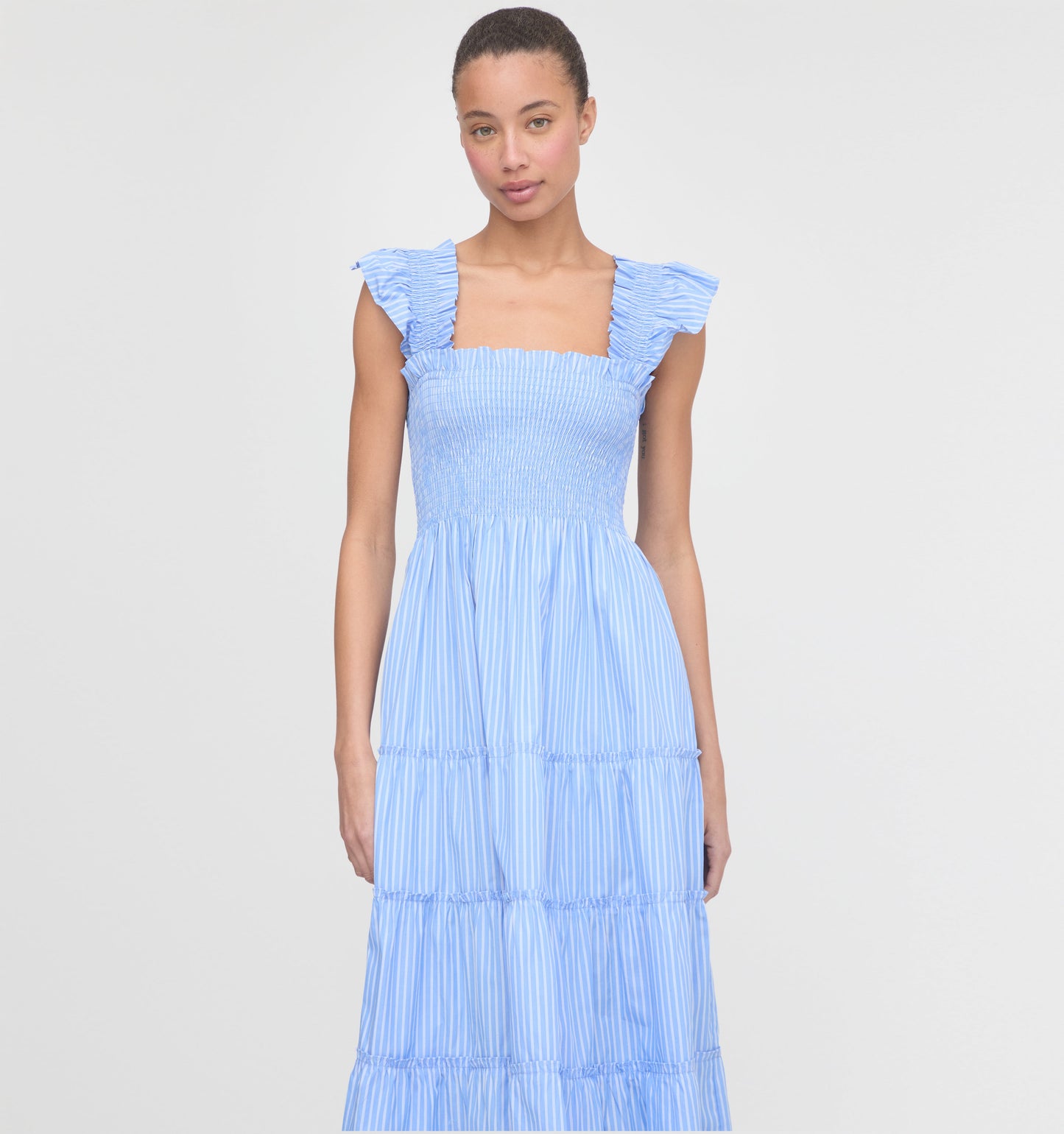 The Ellie Nap Dress - Blue Stripe