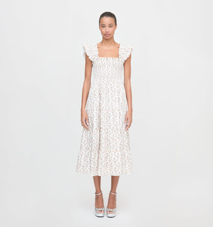The Ellie Nap Dress - Pink Ribbon Rose Ikat