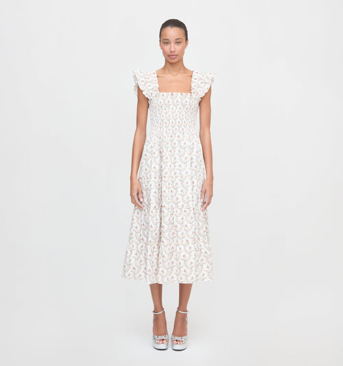 The Ellie Nap Dress - Pink Ribbon Rose Ikat
