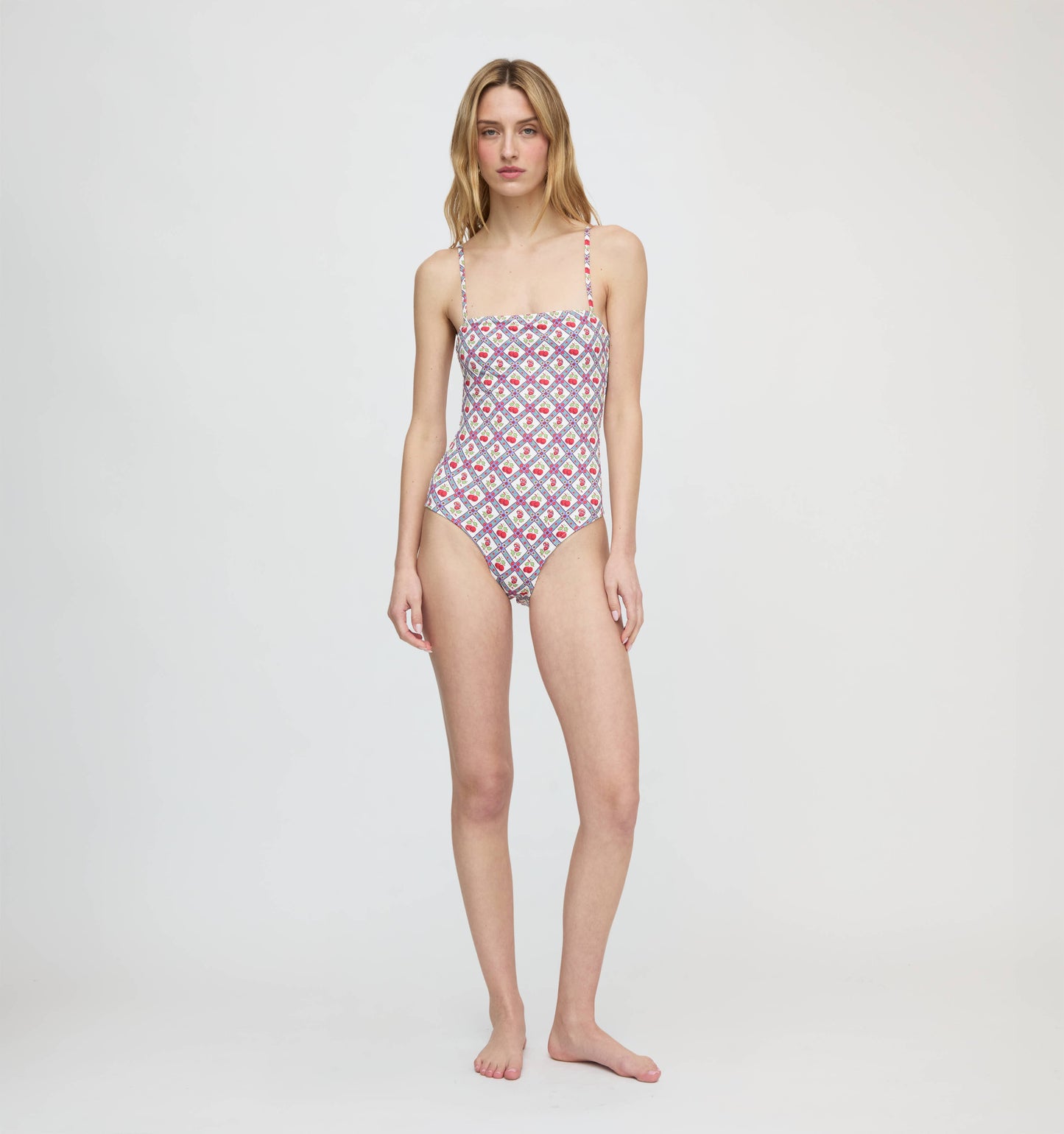 The Giana One Piece - Diamond Cherries Red