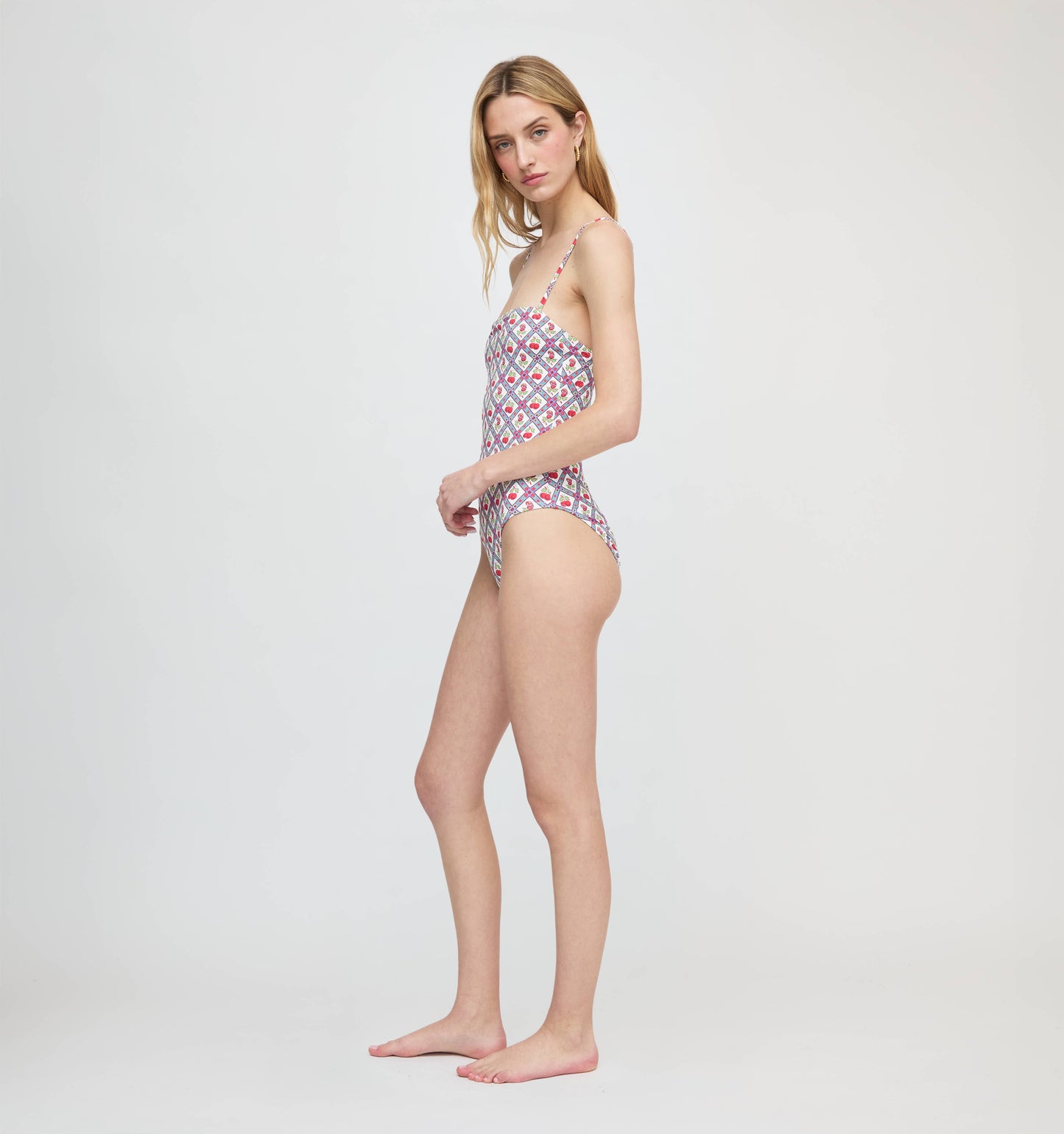 The Giana One Piece - Diamond Cherries Red