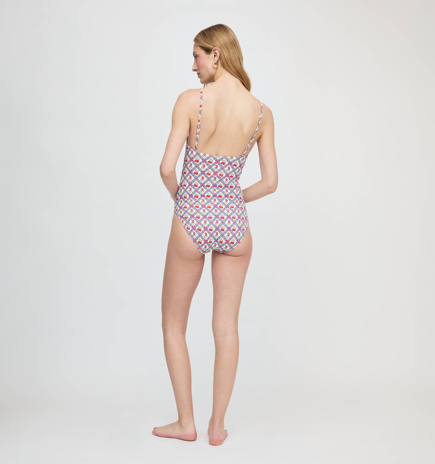 The Giana One Piece - Diamond Cherries Red
