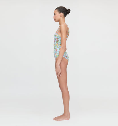 The Giana One Piece - Geranium Stripe
