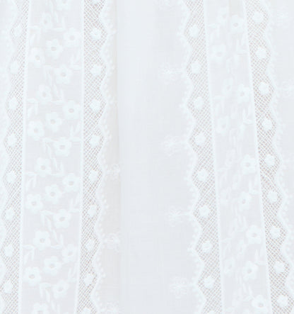 The Rosetta Nap Dress - White Broderie Voile
