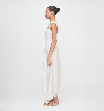 The Beckham Dress - Sand Dot