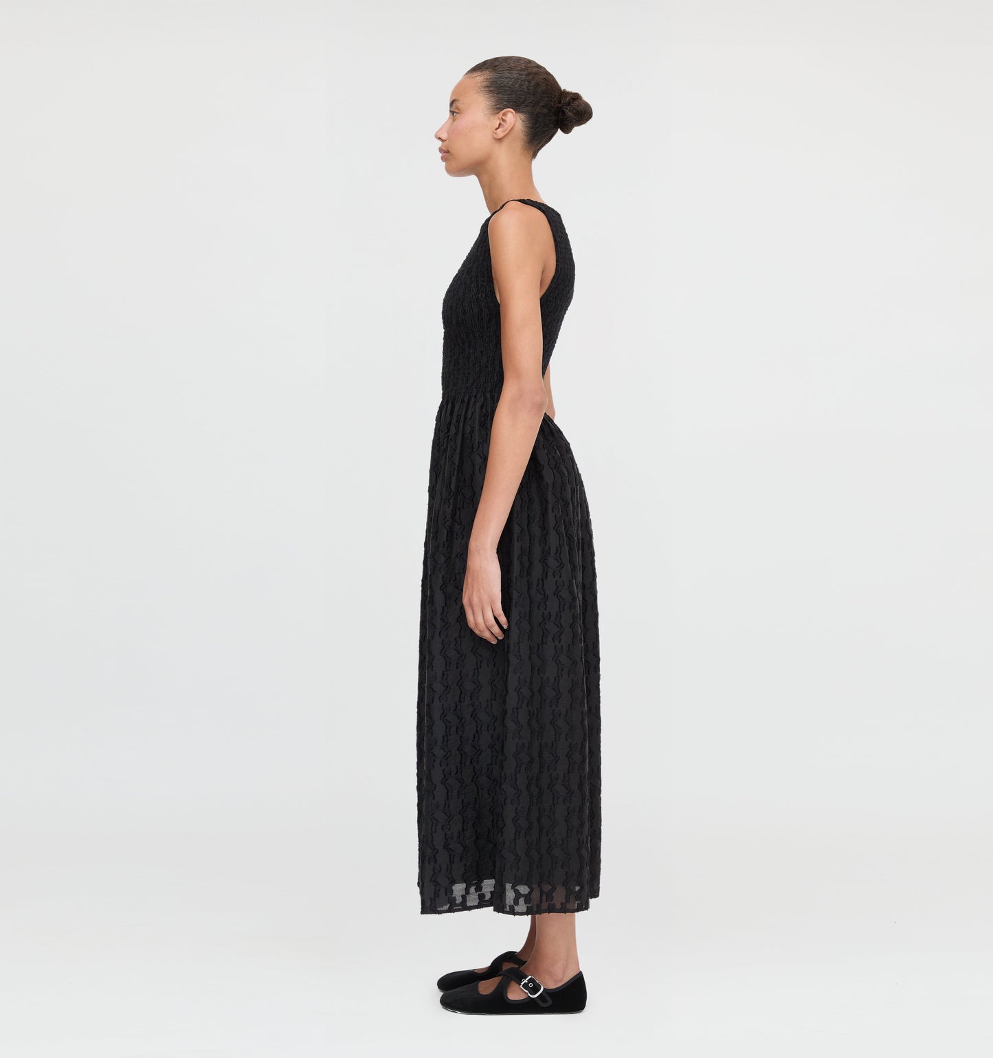 The Cosima Nap Dress - Black Fil Coupé