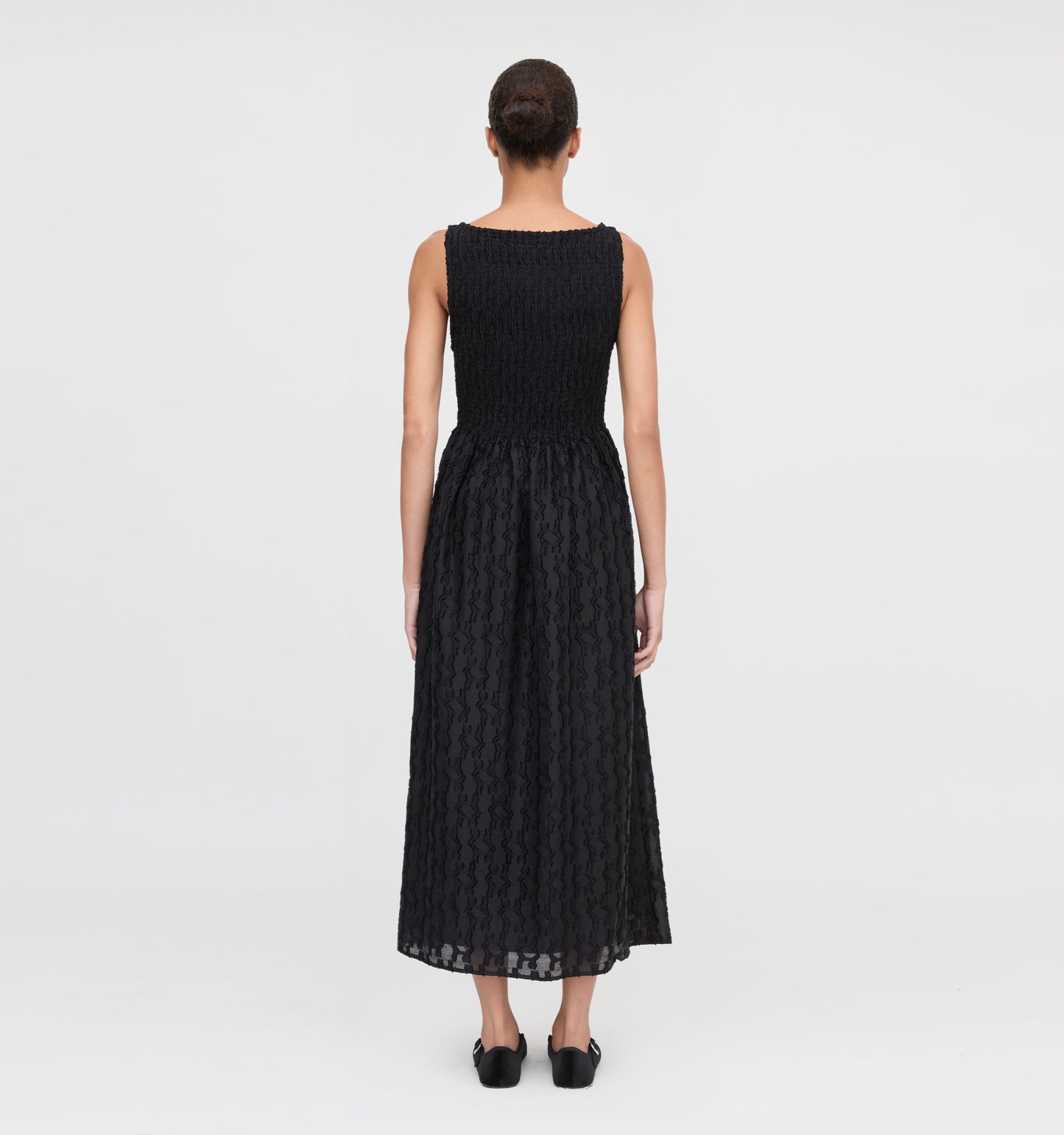 The Cosima Nap Dress - Black Fil Coupé