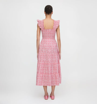 The Ellie Nap Dress - Red Patchwork Doily Heart