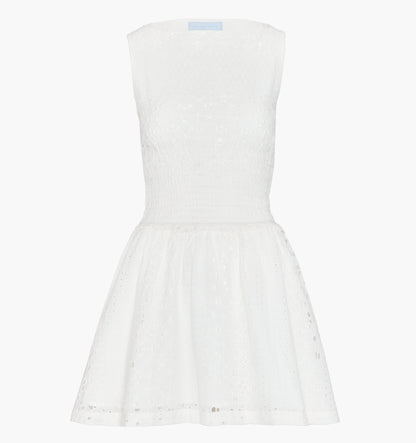 The Joanna Dress - White Floral Broderie