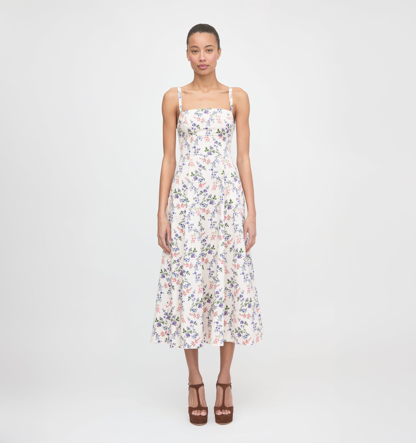 The Margot Dress - Pink Scallop Bow Chintz