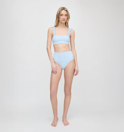 The Teagan Bikini Set - Blue Gingham