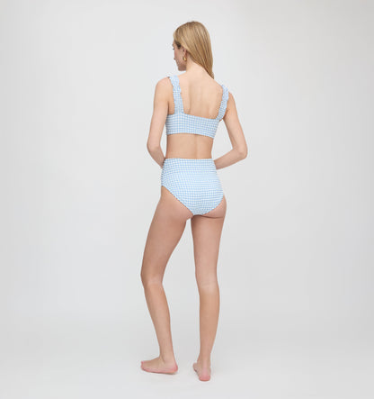The Teagan Bikini Set - Blue Gingham