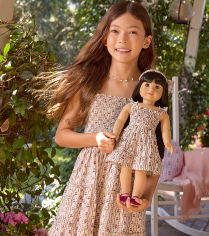 The American Girl® x Hill House Tiny Ellie Nap Dress - Felicity's Historical Print