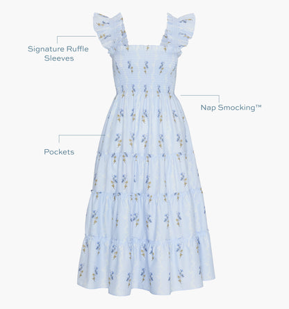 The Ellie Nap Dress - Bluebell Waltz