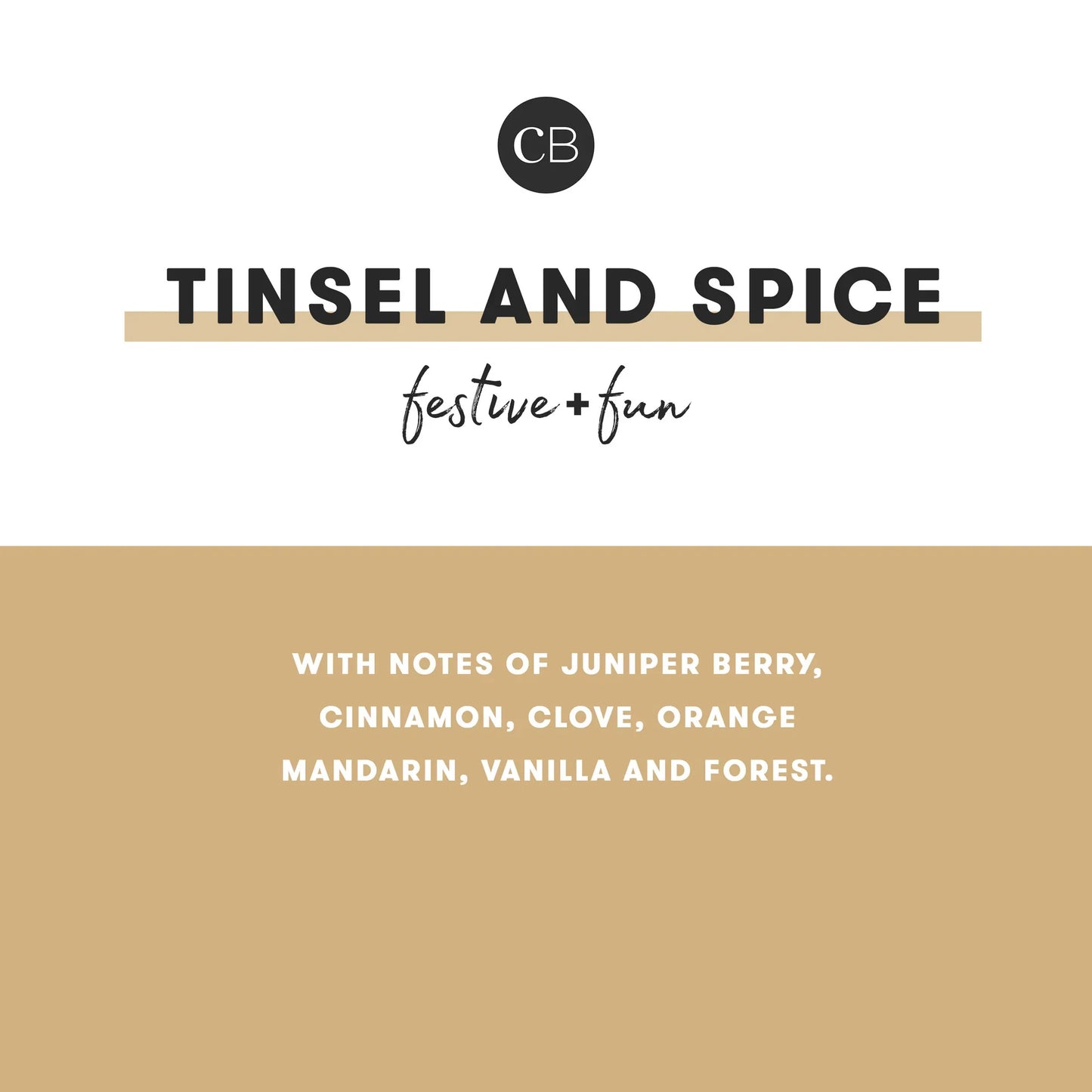 CAPRI BLUE - Tinsel & Spice Glimmer Signature Candle, 19 oz