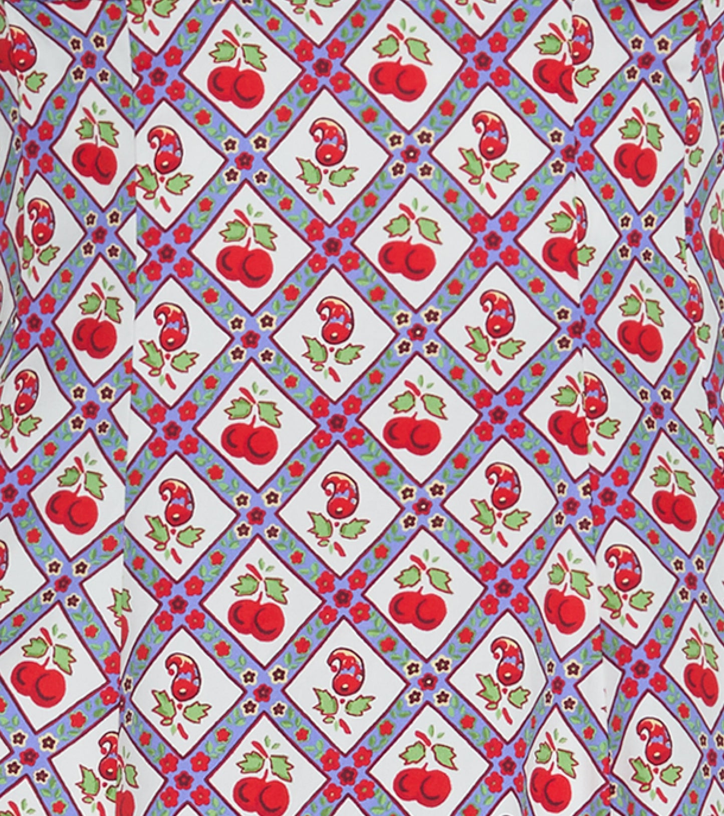 The Tiny Ellie Nap Dress - Diamond Cherries Red