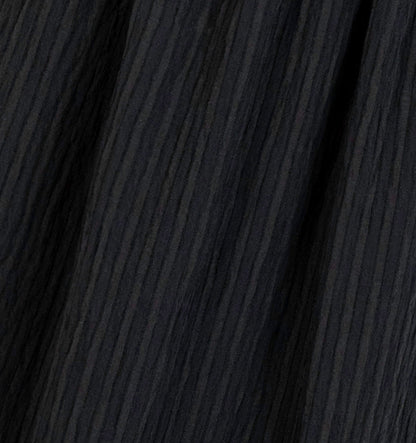 The Cosima Nap Dress - Black Tonal Seersucker