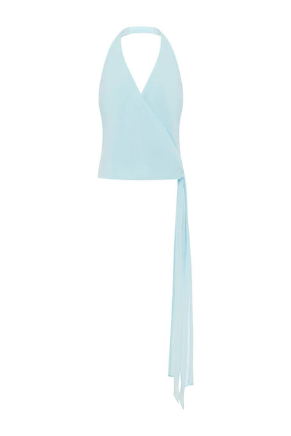 Arlowe Wrap Top - Mist