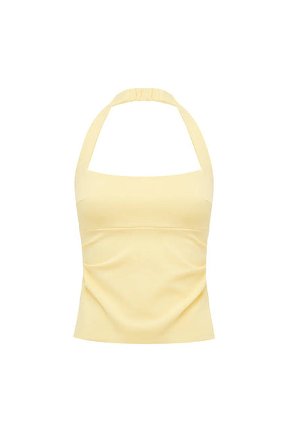 Parker Halter Top - Lemon