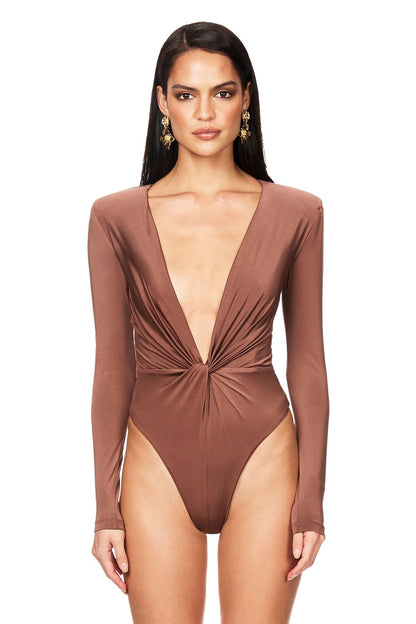 Nookie Legacy Bodysuit - Cognac