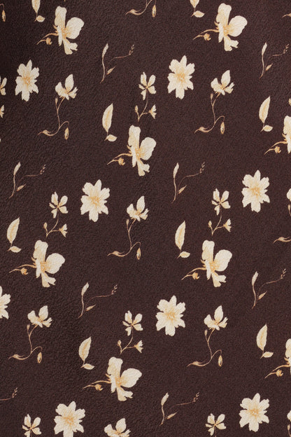 Amity Mini Dress - Brown Floral