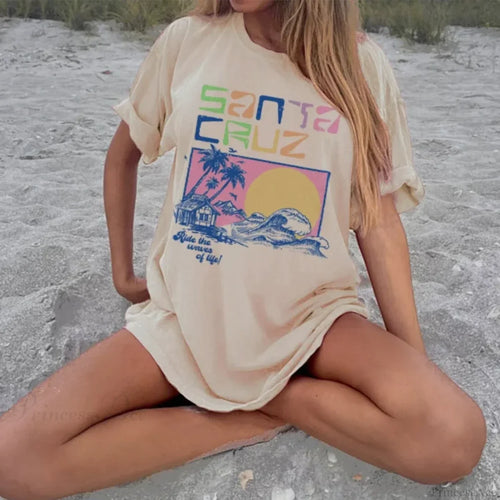 Santa Cruz Ocean Beach Surf T-shirt