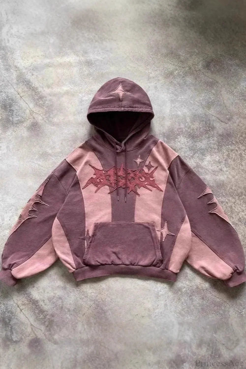 Street Y2K Collage  Loose Hoodie