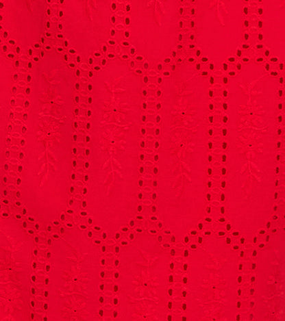 The Delphine Nap Skirt - Cherry Trellis Broderie